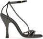 Salvatore Ferragamo Zwarte Sandalen met Kristallen Versiering Black Dames - Thumbnail 2