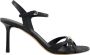 Ferragamo Zwarte Strappy Sandaal met Vara Gesp - Thumbnail 1