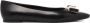 Salvatore Ferragamo Elegante Monogram Strik Ballerina Flats Black Dames - Thumbnail 2