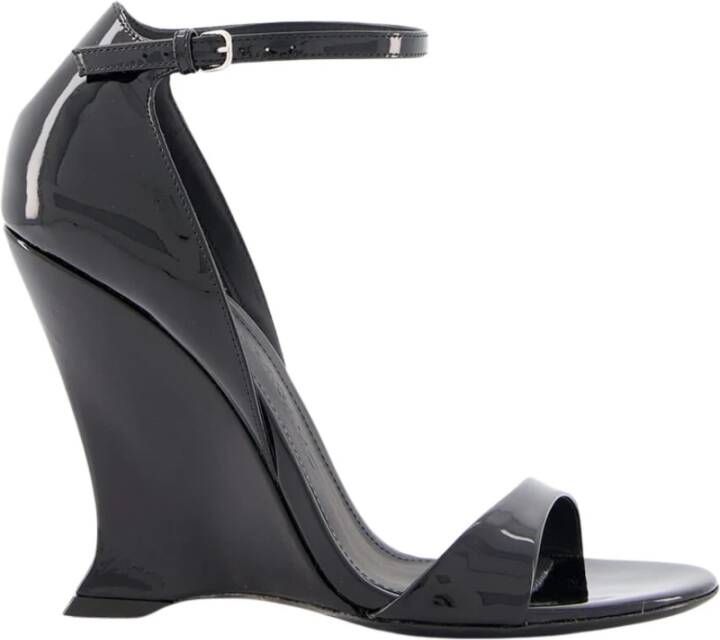 Ferragamo Zwarte Wedge Vidette Sandalen