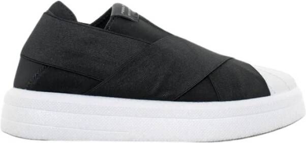 Fessura Zwarte Flyknit Elastische Sneakers