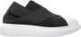 Fessura Zwarte Stoffen Sneakers Elastische Banden Suède Details - Thumbnail 1