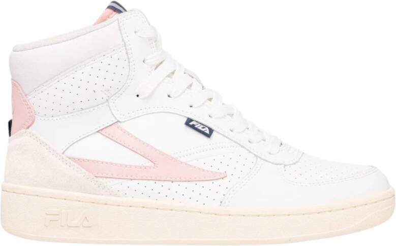 Fila Dames Hoge Sneakers Synthetisch Leer White Dames - Foto 3