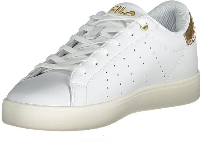 Fila Sportieve witte vetersneakers met gouden details White Dames - Foto 5