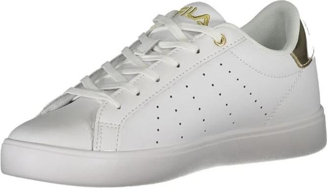 Fila Sportieve witte vetersneakers met gouden details White Dames - Foto 6