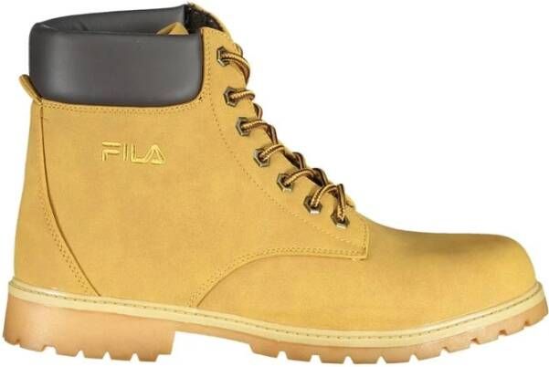 Fila Heldergele veterschoenen met contrast Yellow Heren