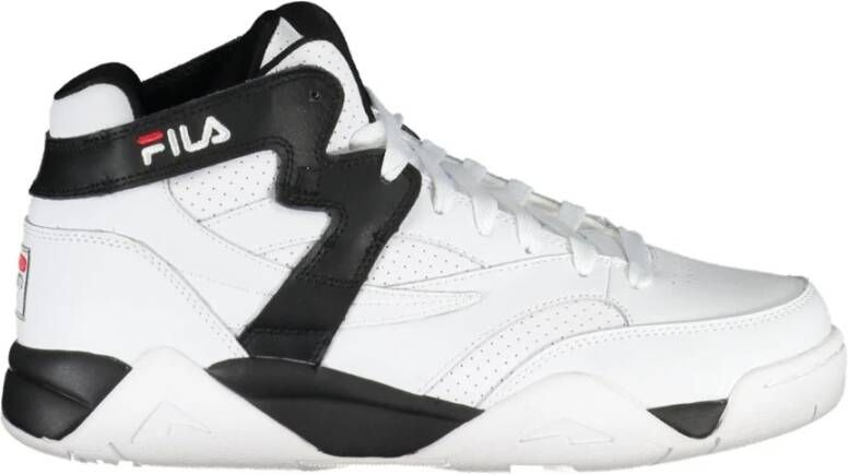 Fila Heren Hoge Sportieve Sneakers Wit White Heren