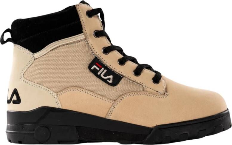 Fila Heren Leren Laarzen Winterstijl Beige Heren