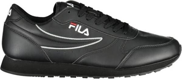 Fila Klassieke veterschoenen met contrasterende details Black Heren