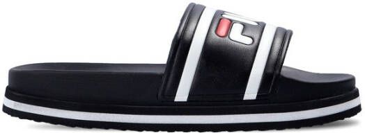 Fila Morro Bay Zeppa slides with logo Zwart Dames
