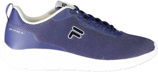 Fila Blauwe Sportieve Veterschoenen met Logo Print Blue Heren
