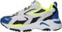 Fila Ray Tracer Neon Blauw Sneaker Multicolor Dames - Thumbnail 3