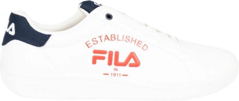 Fila Ronde Neus Veterschoenen White Heren