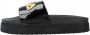Fila Morro Bay Zeppa Sliders Zwart Dames - Thumbnail 4
