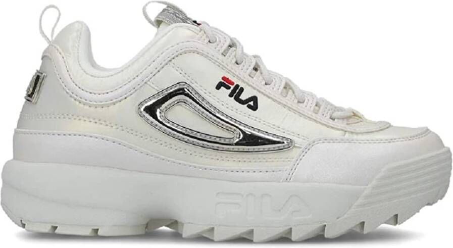 Fila Witte Polyester Sneaker met Contrasterende Details White Dames - Foto 7