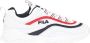 Fila Ray Low Sneakers Dames White Navy Red - Thumbnail 2