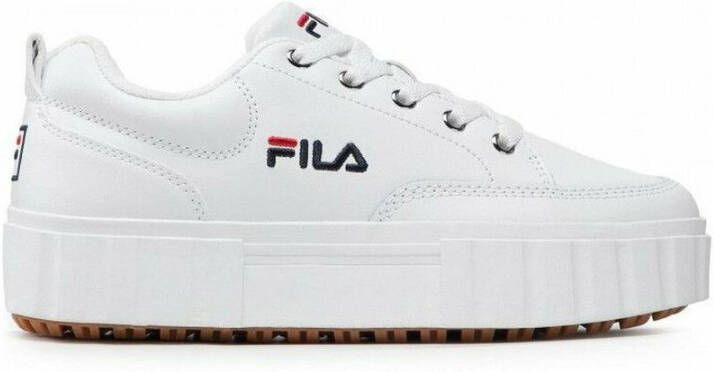 Fila Witte Sleehak Sneakers met Geborduurd Detail White Dames - Foto 6