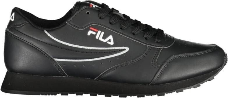 Fila Sportieve Veterschoenen Zwart Contrast Logo Black Dames - Foto 3