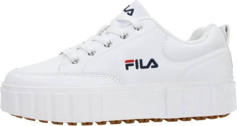 Fila Witte Sleehak Sneakers met Geborduurd Detail White Dames - Foto 4