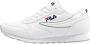 Fila ORBIT LOW Herensneakers Vrijetijdsschoenen Trainers 1010263 Wit - Thumbnail 1