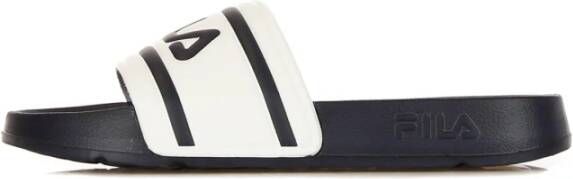 Fila Ergonomische Rubberen Slipper Wit Marineblauw White - Foto 4