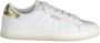 Fila Sportieve witte vetersneakers met gouden details White Dames - Thumbnail 4