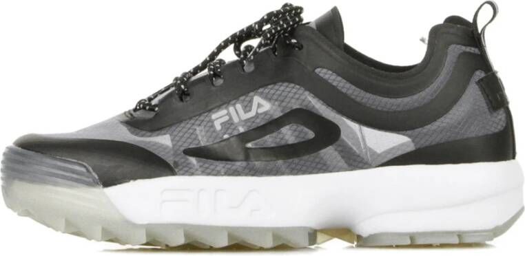 Fila Zwarte lage hardloopschoenen voor heren Black Heren