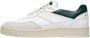 Filling Pieces Witte leren sneakers Ronde neus Groene accenten White Heren - Thumbnail 4