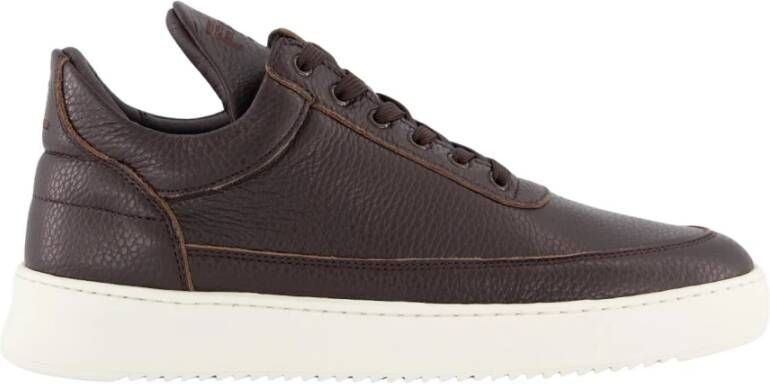 Filling Pieces Bruine Lage Top Graan Sneaker