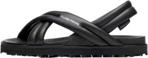 Filling Pieces Cross Sandals All Black Zwart Dames