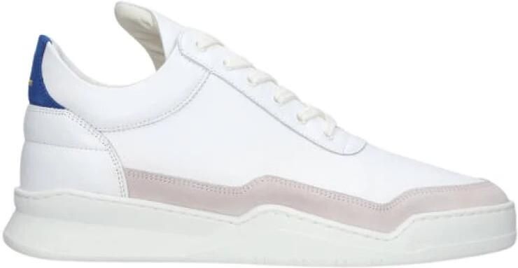 Filling Pieces Heren Low Top Ghost Sneaker Wit White