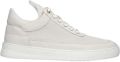 Filling Pieces Luxe Nappa Leren Low Top Sneaker White Heren - Wit
