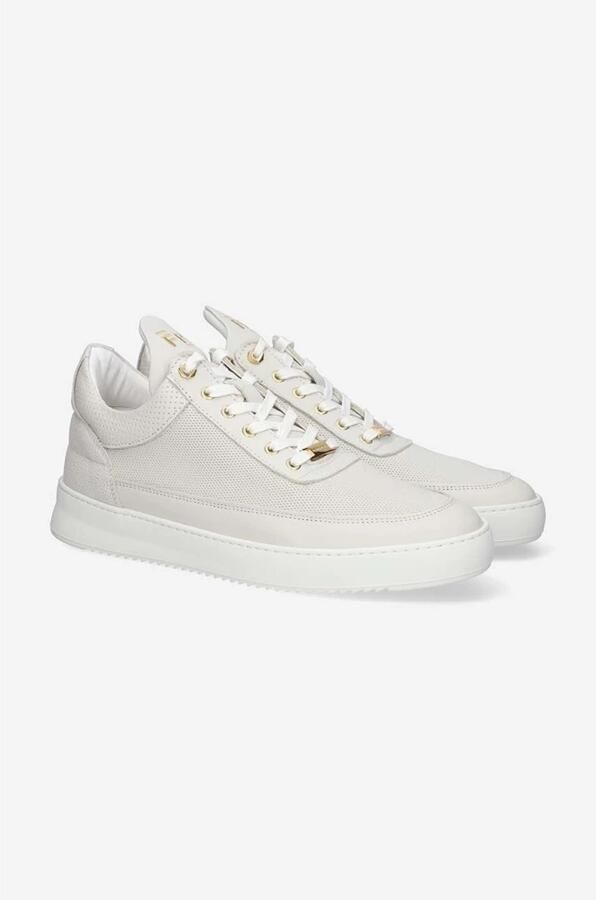 Filling Pieces Luxe Nappa Leren Low Top Sneaker White Heren - Foto 4
