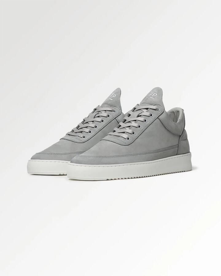 FILLING PIECES Lage Sneakers Heren Low Top Ripple Nubuck Maat: 40 Materiaal: Leer Kleur: Grijs - Foto 2
