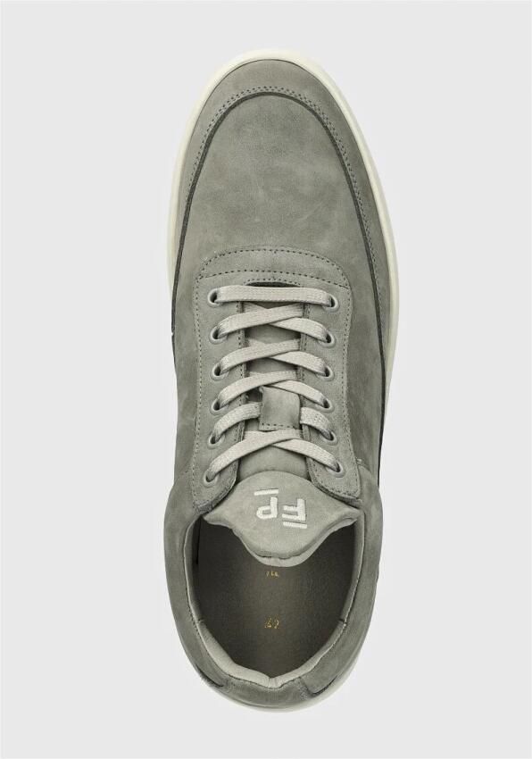 FILLING PIECES Lage Sneakers Heren Low Top Ripple Nubuck Leer Grijs - Foto 5