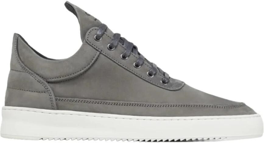FILLING PIECES Lage Sneakers Heren Low Top Rip Nubuc Maat: 45 Materiaal: Nubuck Kleur: Grijs - Foto 5