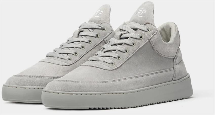 Filling Pieces Low Top Suede All Grey Gray Unisex - Foto 3