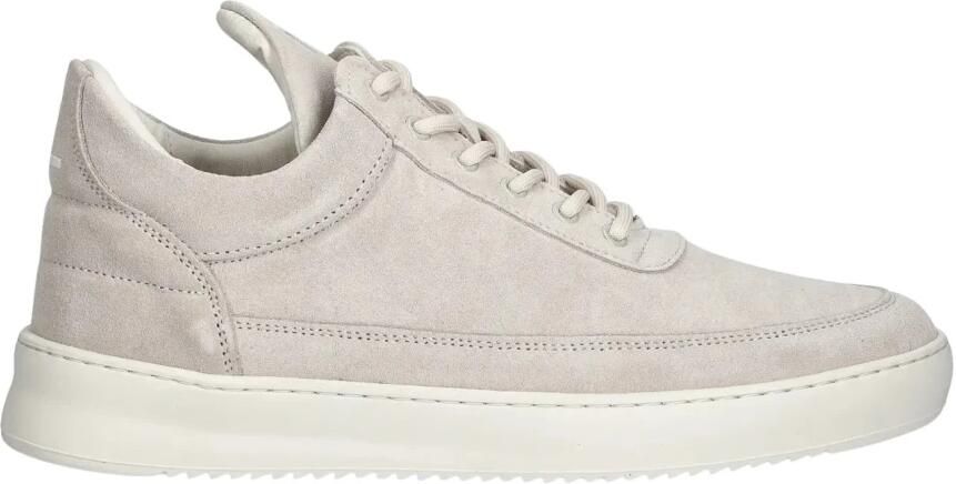 FILLING PIECES Lage Sneakers Heren Low Top Suede Organic Suède Beige