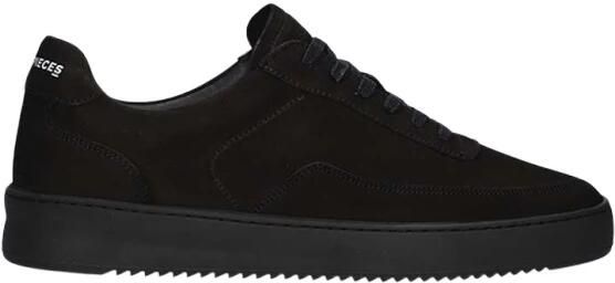 FILLING PIECES Lage Sneakers Heren Mondo Rip Tonal Suède Zwart
