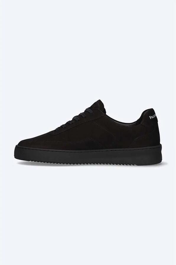 FILLING PIECES Lage Sneakers Heren Mondo Rip Tonal Suède Zwart - Foto 4