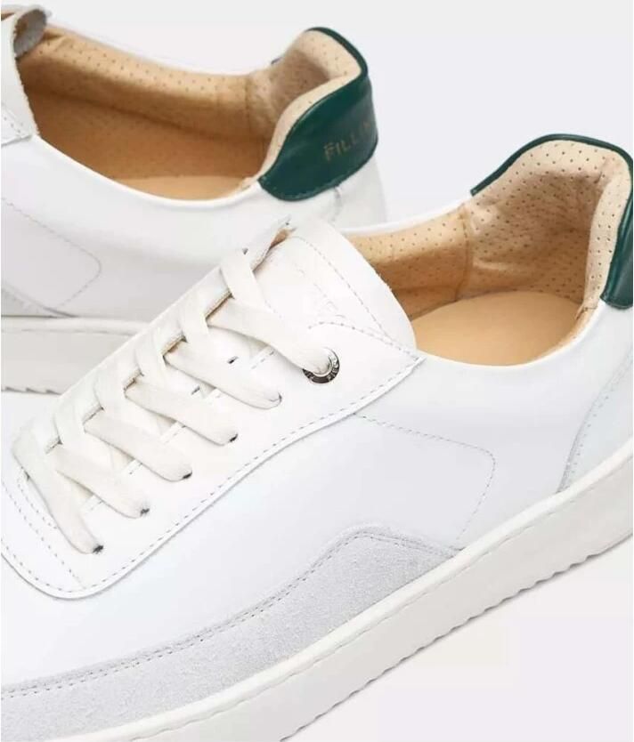 Filling Pieces Witte Leren Sneakers Klassiek Veters Stijlvol White Heren - Foto 2