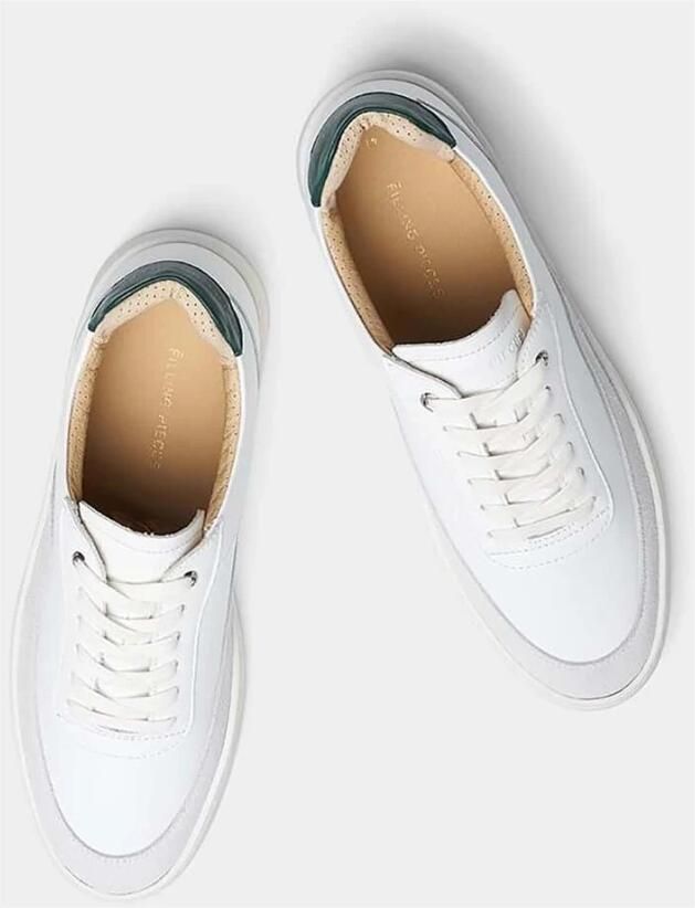 Filling Pieces Witte Leren Sneakers Klassiek Veters Stijlvol White Heren - Foto 5