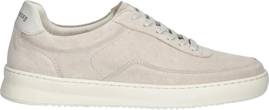 FILLING PIECES Lage Sneakers Heren Mondo Suede Organic Suède Gebroken wit