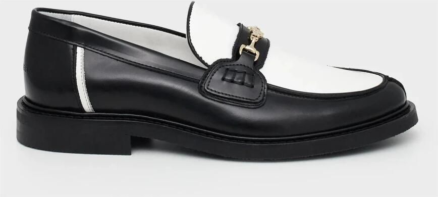 Filling Pieces Zwart-witte loafers met metalen details - Foto 5