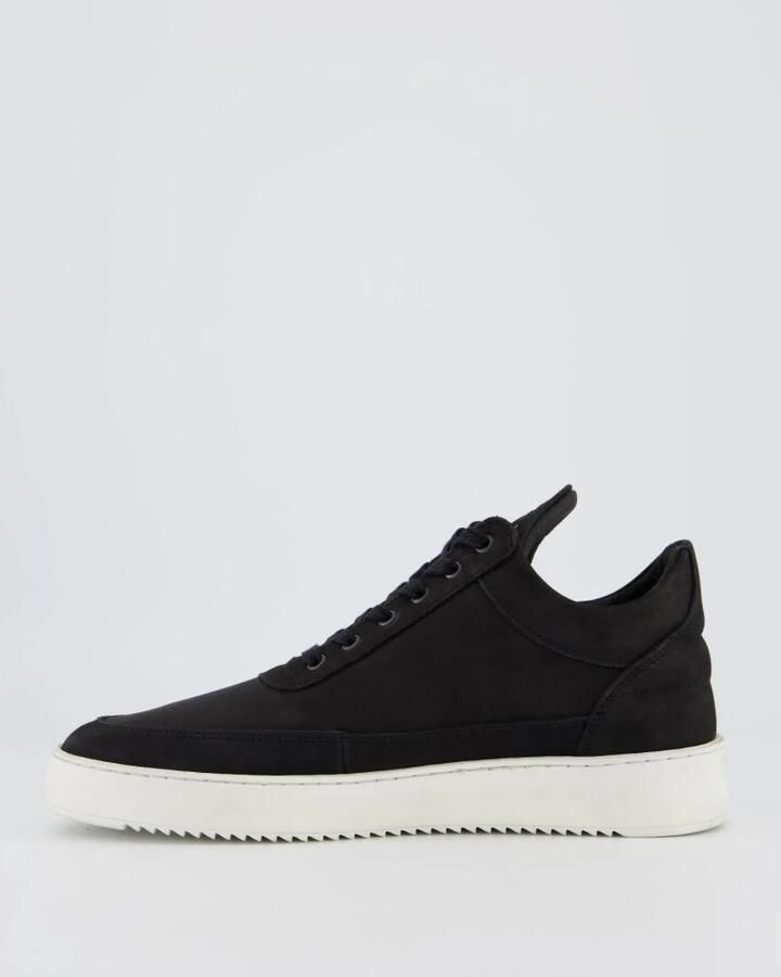FILLING PIECES Lage Sneakers Heren Low Top Ripple Nubuck Suède Zwart - Foto 4