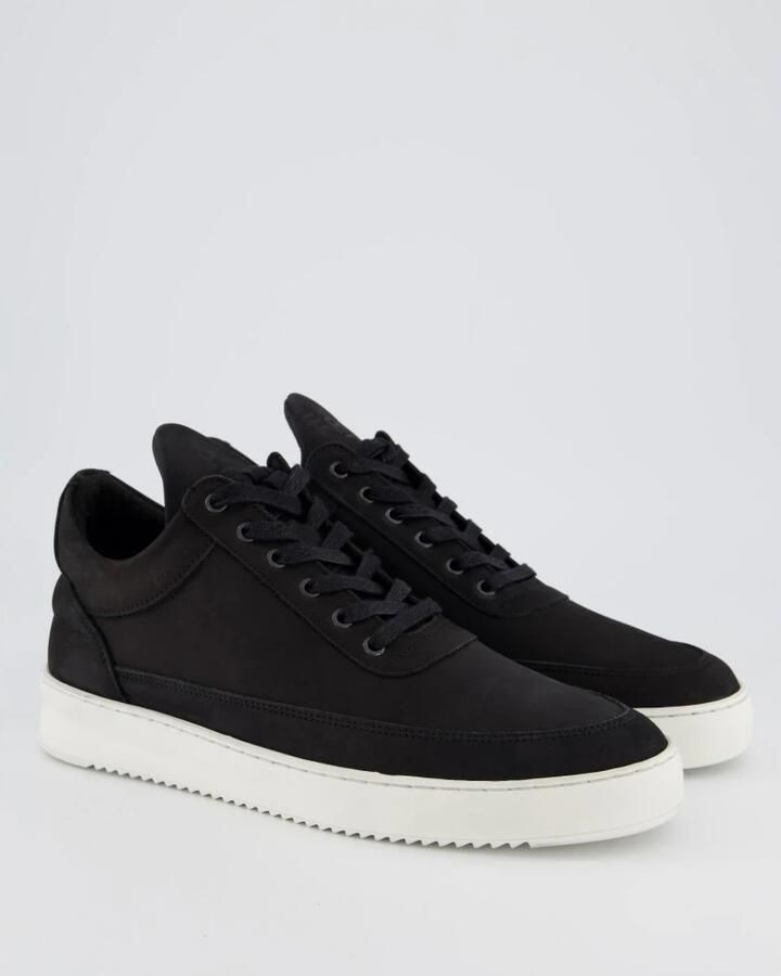 FILLING PIECES Lage Sneakers Heren Low Top Ripple Nubuck Suède Zwart - Foto 2
