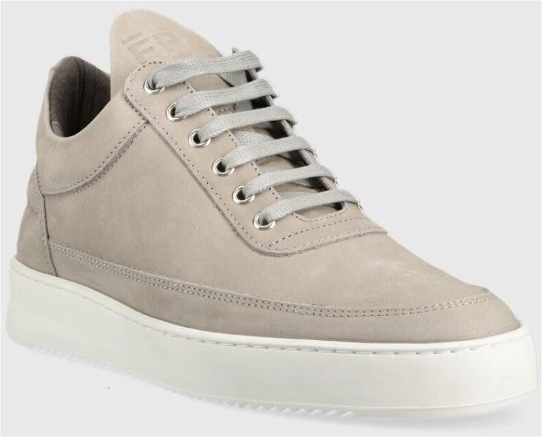 Filling Pieces Klassieke Low Top Nubuck Sneaker Grijs Heren - Foto 5