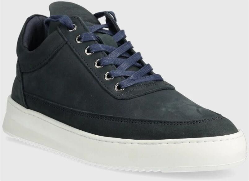 Filling Pieces Low Top Ripple Nubuck Deep Blue Heren Sneaker - Foto 5