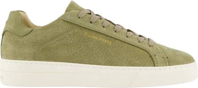 Filling Pieces Groene Grain Sneaker Tiebreak Stijl