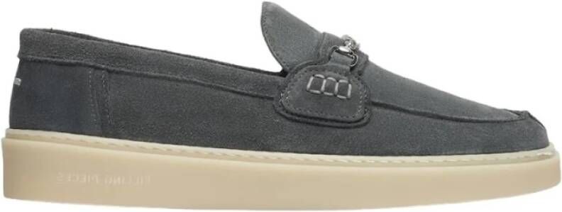 Filling Pieces Kern Loafer Suède Donkergrijs
